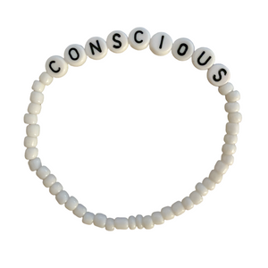Conscious - Enamel Bead Stretch Bracelet 1pc