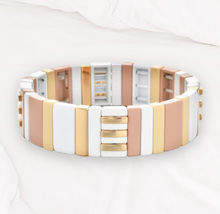Load image into Gallery viewer, Geometric Nudes Stretch Bracelet 1pc
