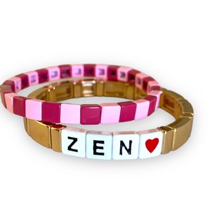 ZEN Pink Candy stretch bracelet - 2pc