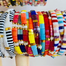 Load image into Gallery viewer, Rainbows Up High Glass MIYUKI Stretch Bracelets
